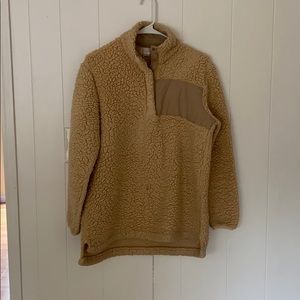 Cream Sherpa Pullover